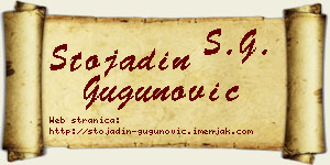 Stojadin Gugunović vizit kartica